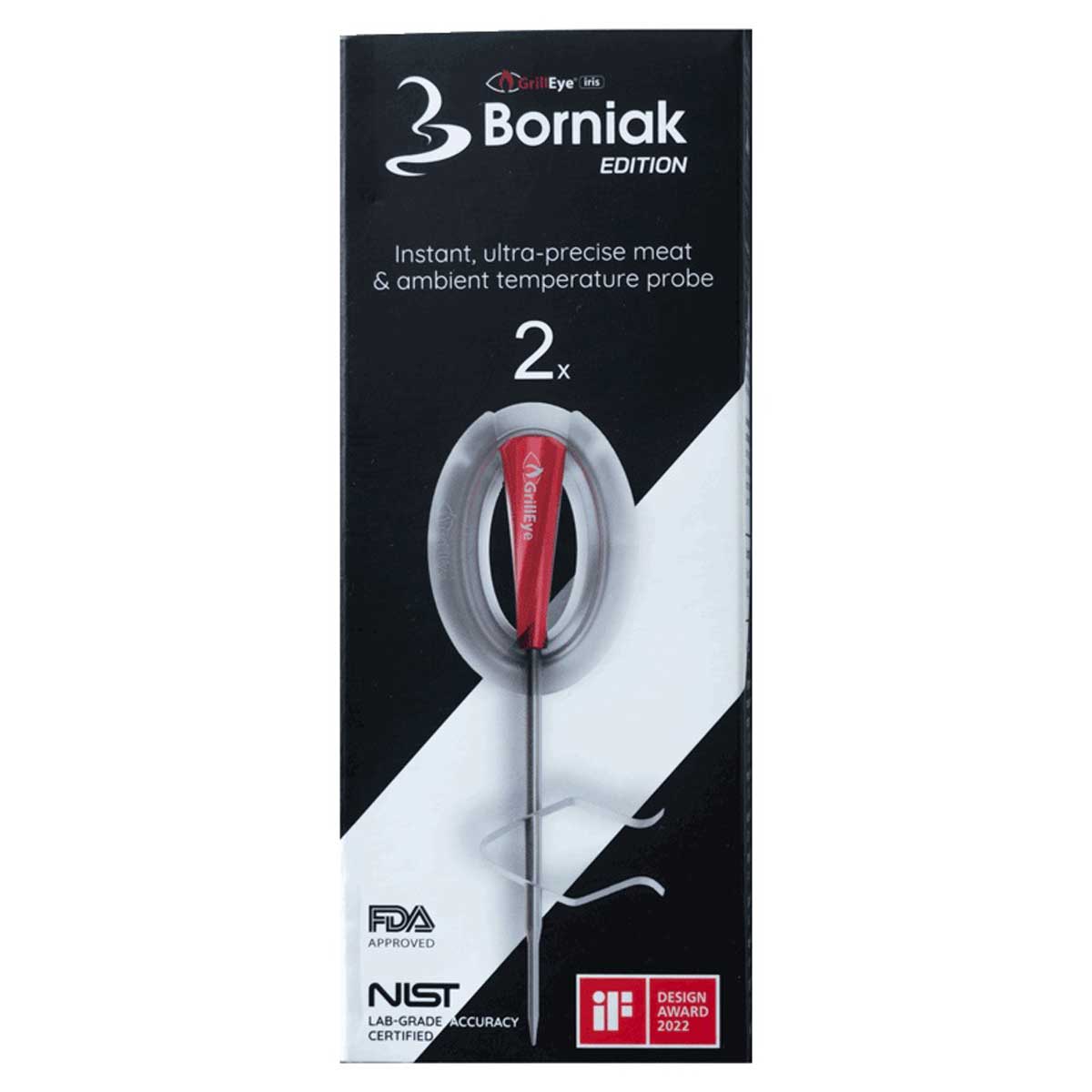 GrillEye IRIS Temperatursonden - Borniak Edition, 2 Stück GrillEye IRIS Temperatursonden - Borniak Edition, 2 Stück