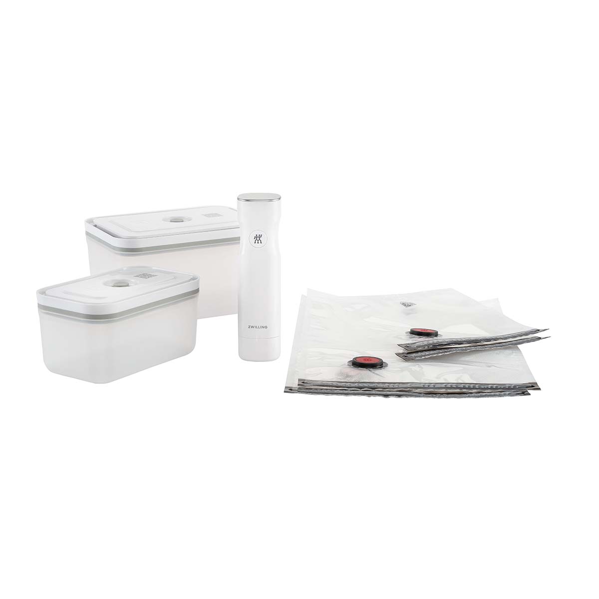 ZWILLING FRESH & SAVE Vakuum Starterset | Kunststoff |  M/L | 7-teilig | weiß