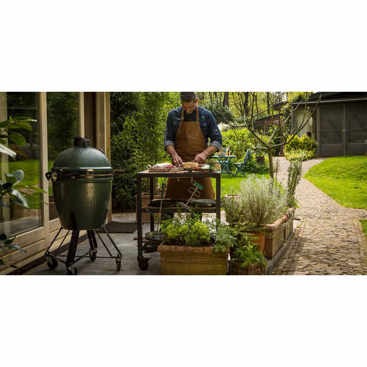 Big Green Egg Erweiterungs-Gestell mit Holzeinsätzen