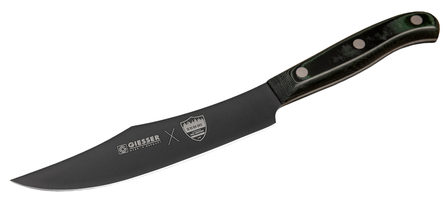 Big Green Egg Wildfire x Giesser Slicer Jr. – Kompaktes Premium-Kochmesser mit DLC-Beschichtung