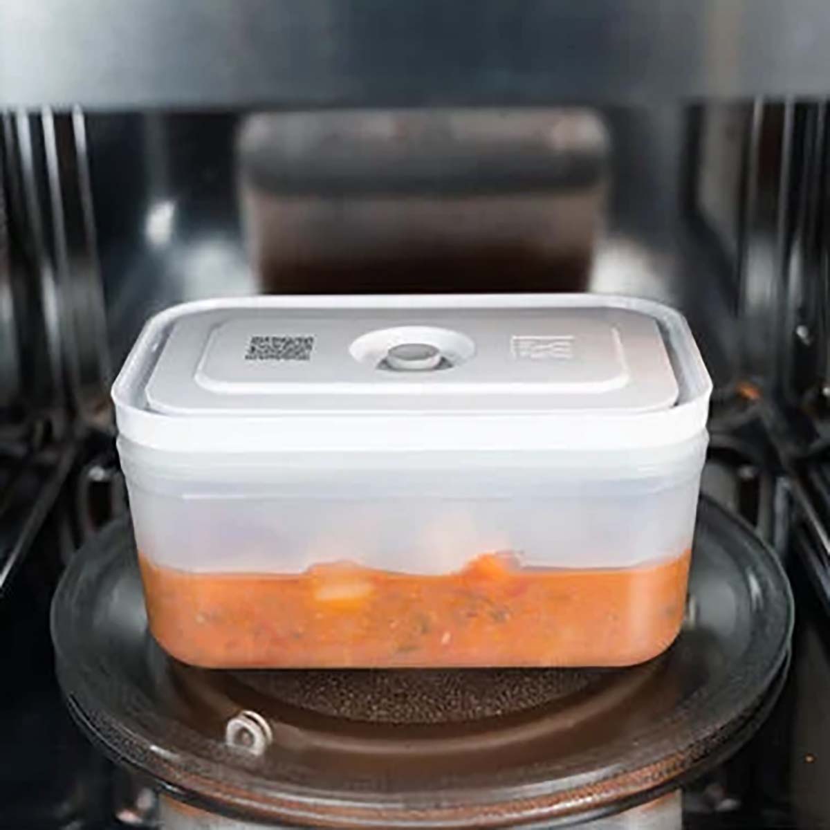 ZWILLING FRESH & SAVE Vakuum Lunchbox L | Glas | Weiß-grau