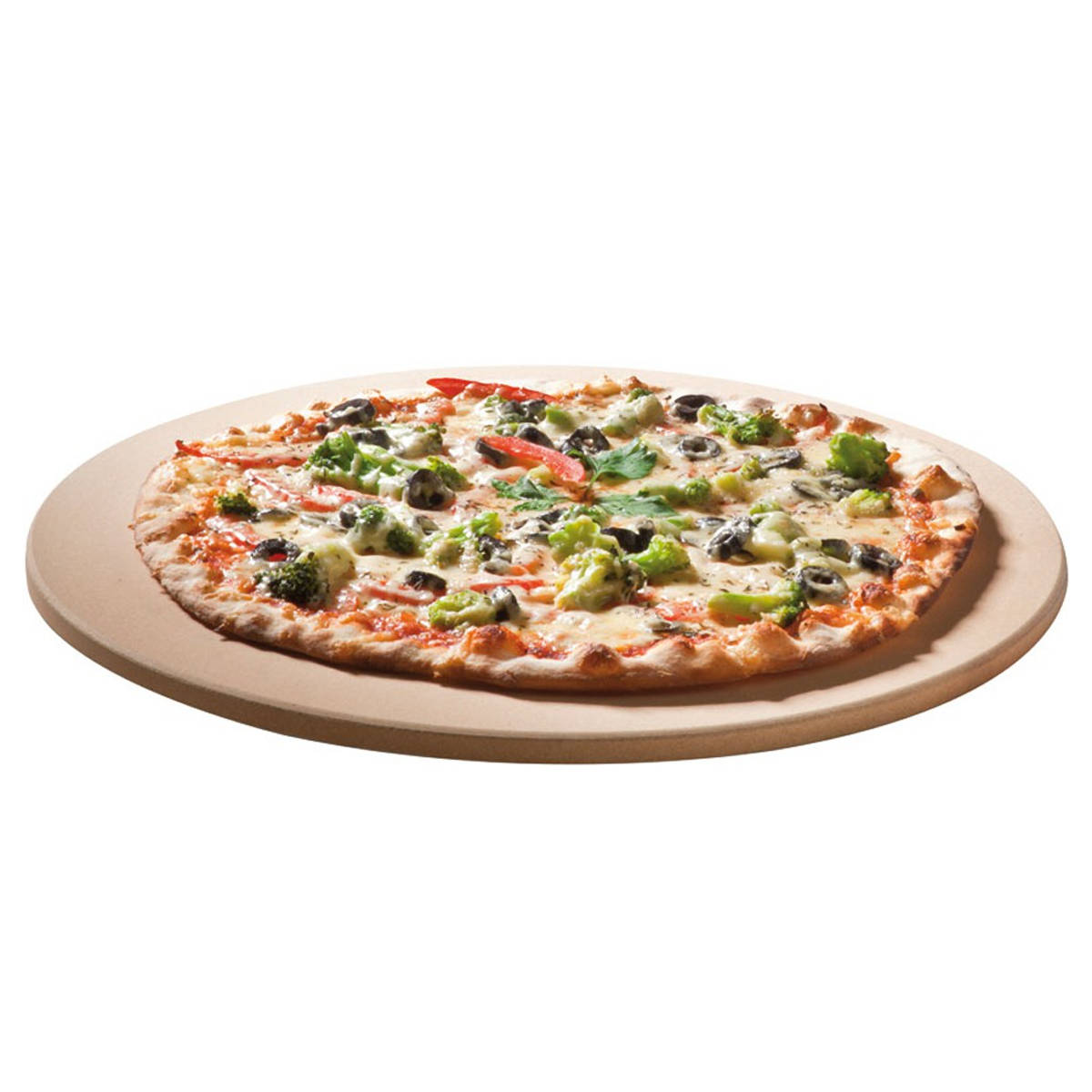 SANTOS runder Pizzastein für Gasgrill, Holzkohlegrills, Smoker & Backofen, Ø 36,5 cm SANTOS runder Pizzastein für Gasgrill, Holzkohlegrills, Smoker & Backofen, Ø 36,5 cm