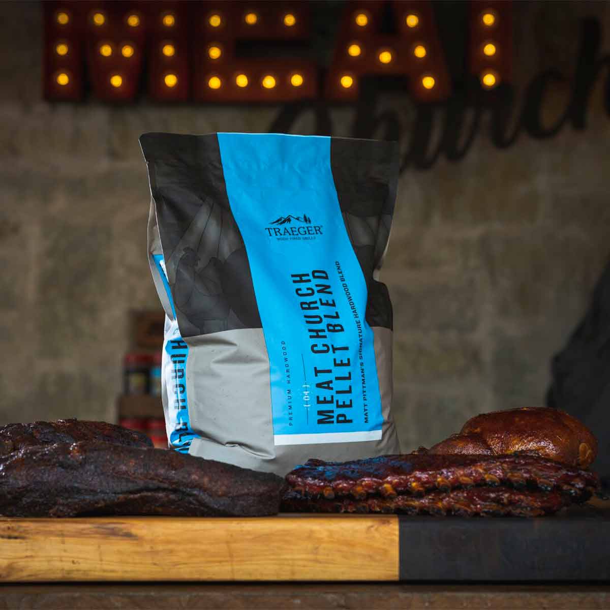 Traeger Meat Church Hartholzpellets, Limited Edition