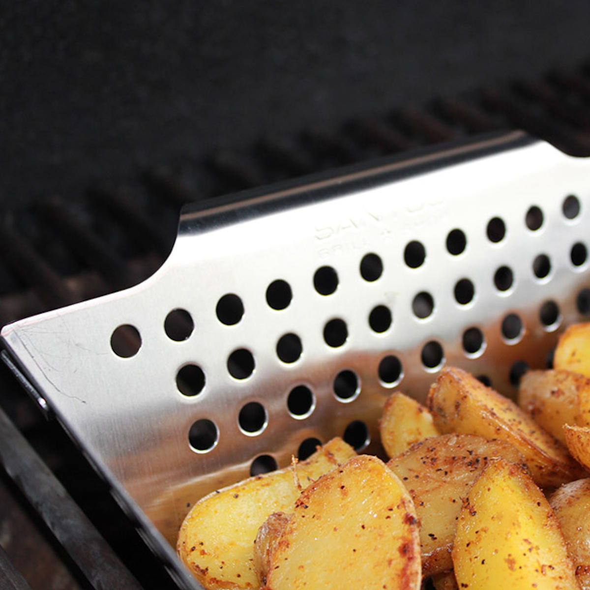 SANTOS Gemüsekorb XS / Grillwok Edelstahl, 21,5 x 21,5 cm SANTOS Gemüsekorb XS / Grillwok Edelstahl, 21,5 x 21,5 cm