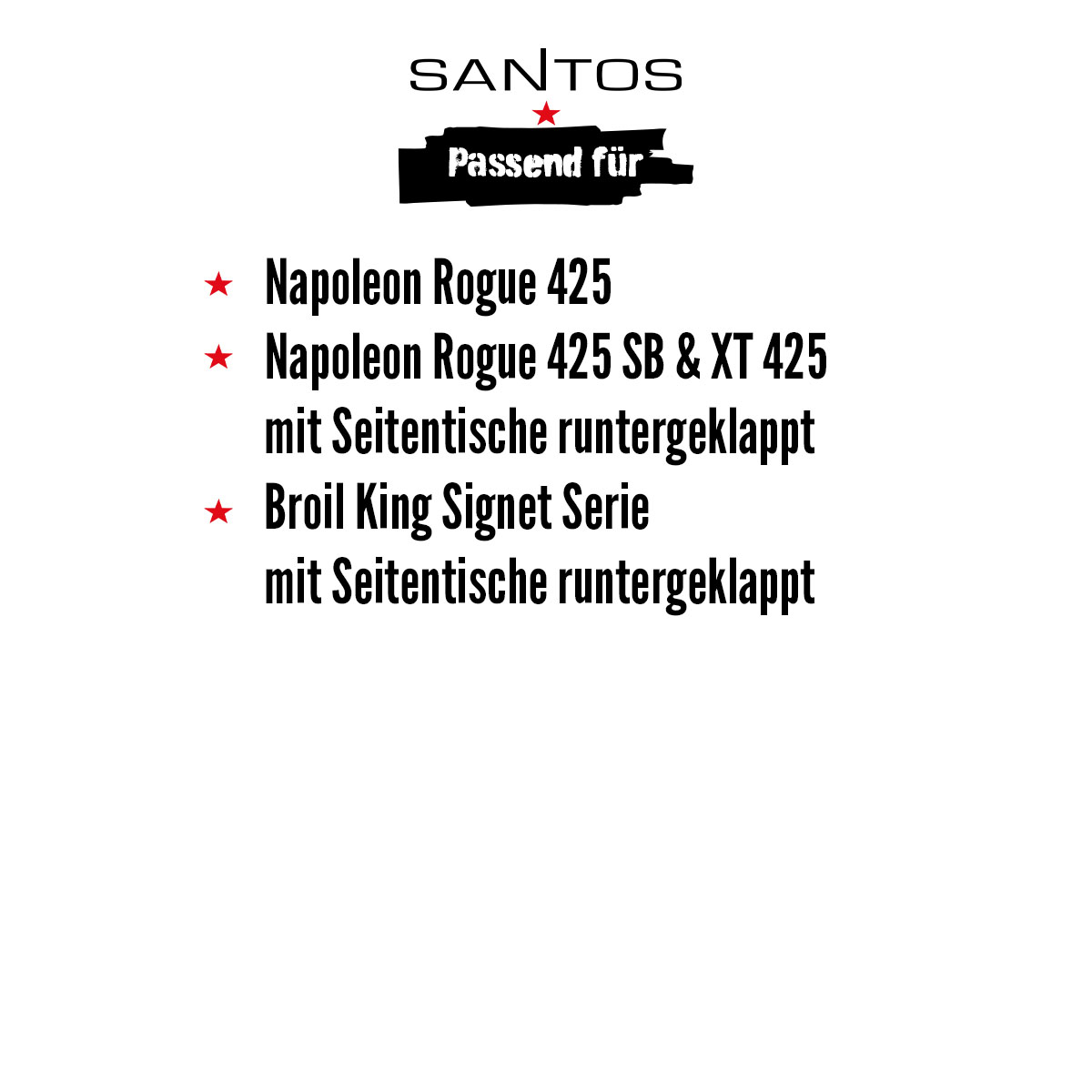 SANTOS Grill Abdeckhaube, PVC / Polyester, 102 x 50,8 x 89,5 cm