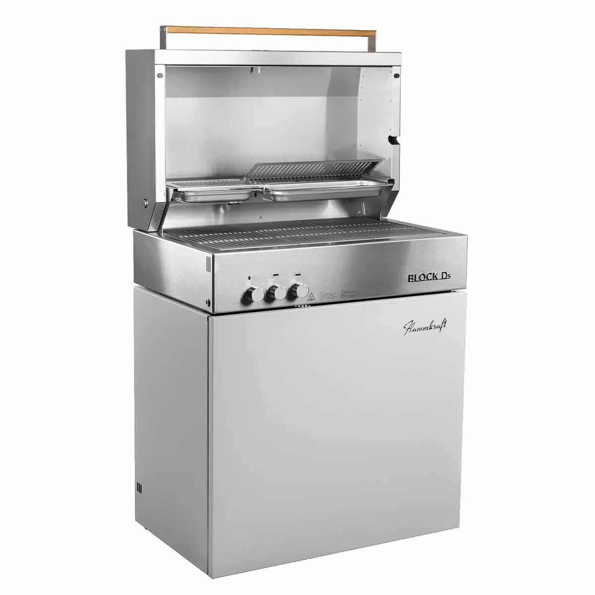 Flammkraft Block Ds Tiefumbra, seitliche Ansicht