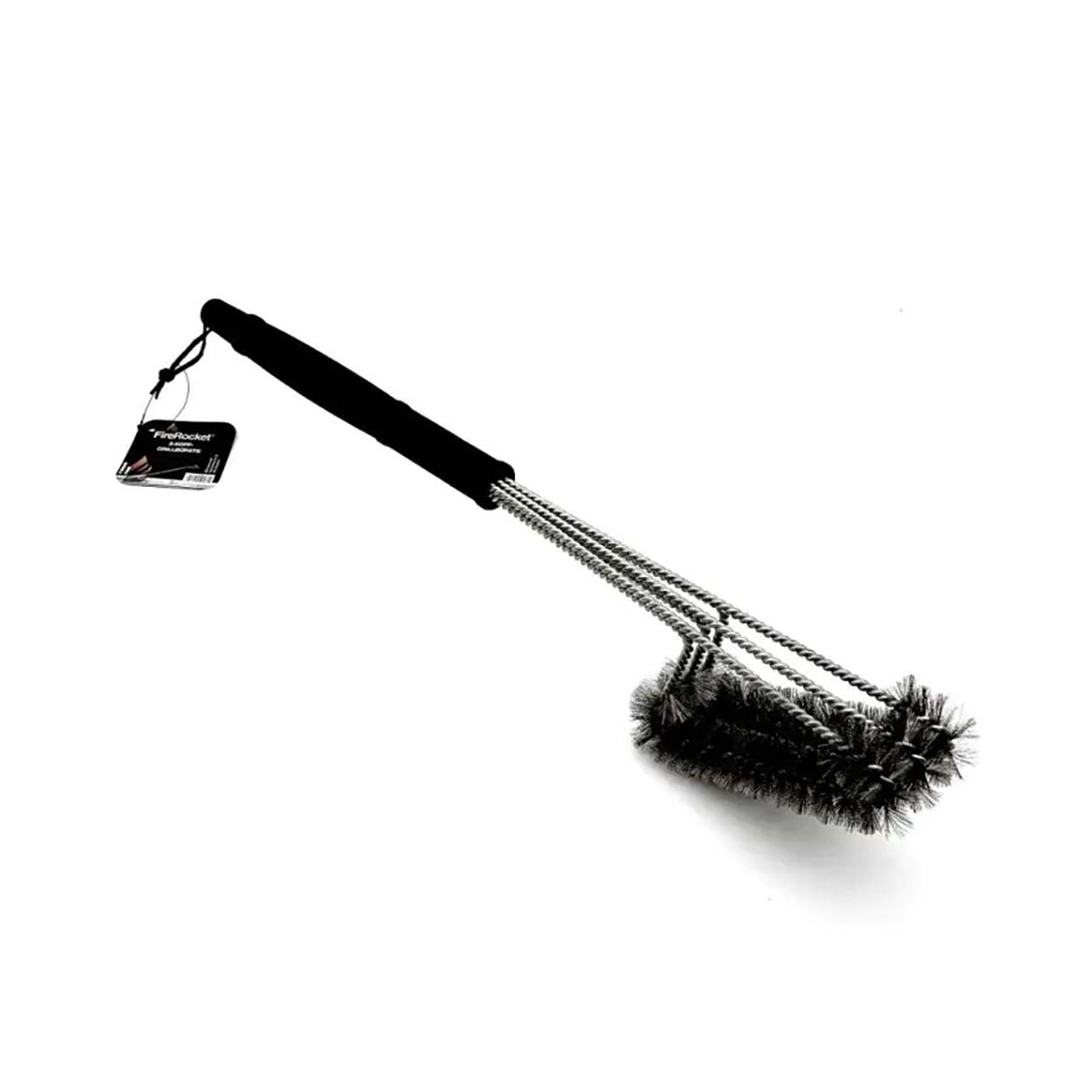 FireRocket Grillbürste 3-reihig, Edelstahl, 55 cm