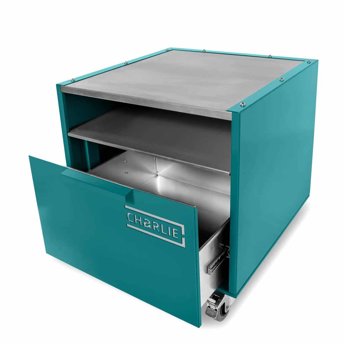 Charlie Base Cabinet, Teal Duck
