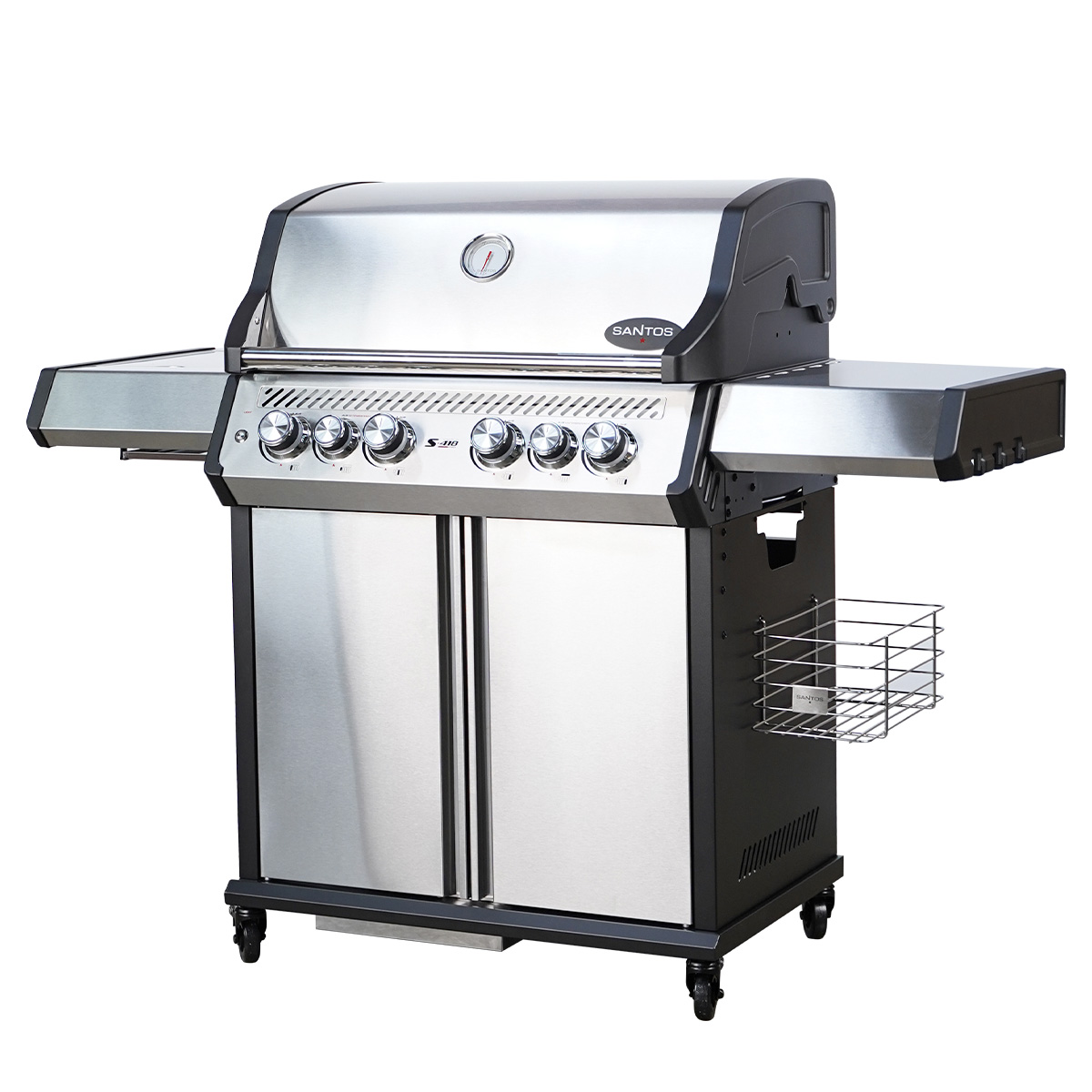 SANTOS S-418 Pro Edelstahl I Seiten- & Heckbrenner