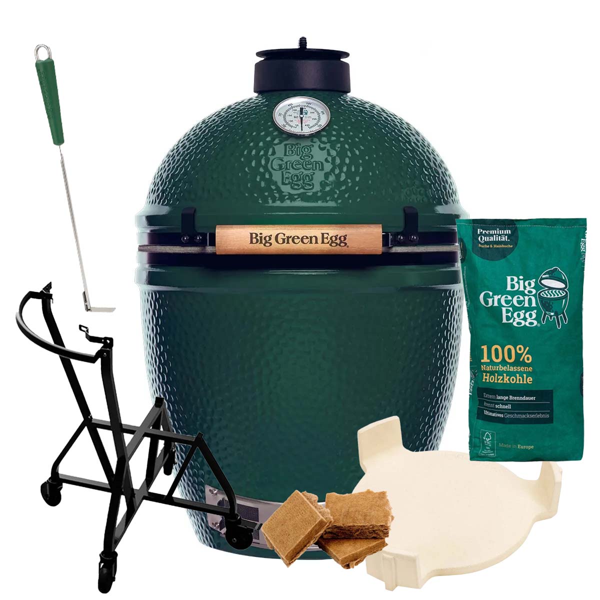 Big Green Egg Big Green Egg L Keramikgrill Starter-Paket Big Green Egg Big Green Egg L Keramikgrill Starter-Paket