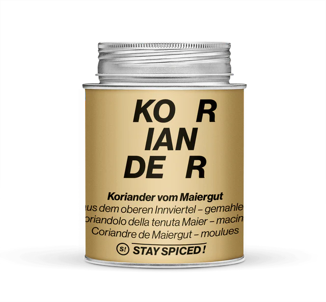 Koriander gemahlen vom Maiergut, 870ml Schraubdose