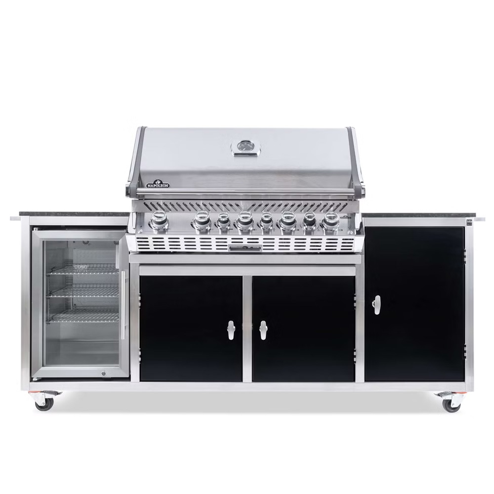 INDRA BLACKLINE Gasgrillstation Napoleon Pro 665 | Kühlschrank | inkl. Drehspieß INDRA BLACKLINE Gasgrillstation Napoleon Pro 665 | Kühlschrank | inkl. Drehspieß