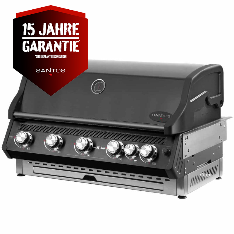 SANTOS Free S-510 PRO Einbaugrill | Heckbrenner | All Black SANTOS Free S-510 PRO Einbaugrill | Heckbrenner | All Black
