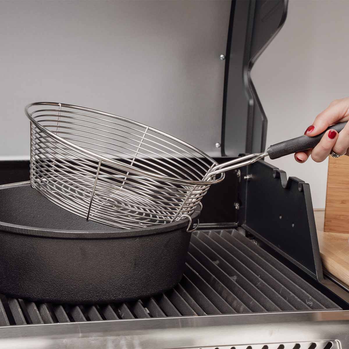 SANTOS Dutch Oven 9qt ohne Füsse mit Frittierkorb
