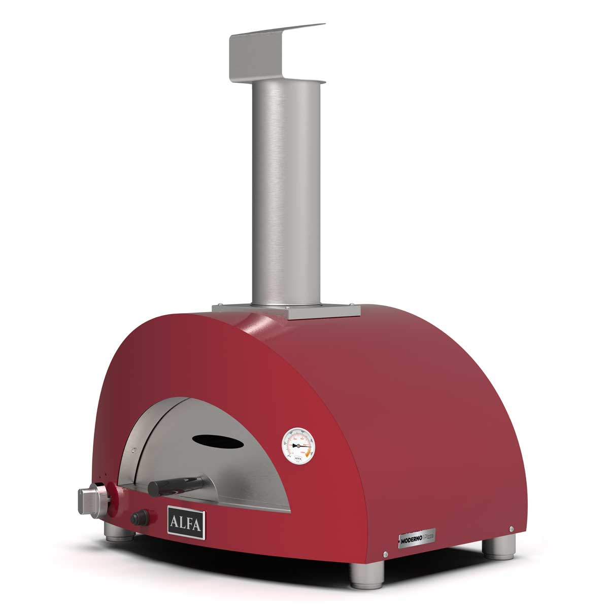 Alfa Forni Gas Pizzaofen Moderno | 1 Pizza | Antikrot | Hybrid