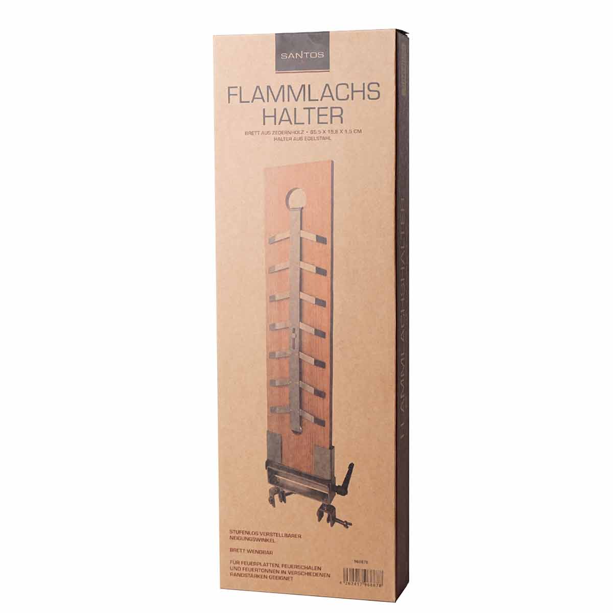 SANTOS Flammlachsbrett Zedernholz