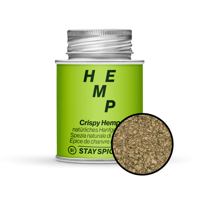 Crispy Hemp, natürliches Hanfgewürz, 170ml Schraubdose