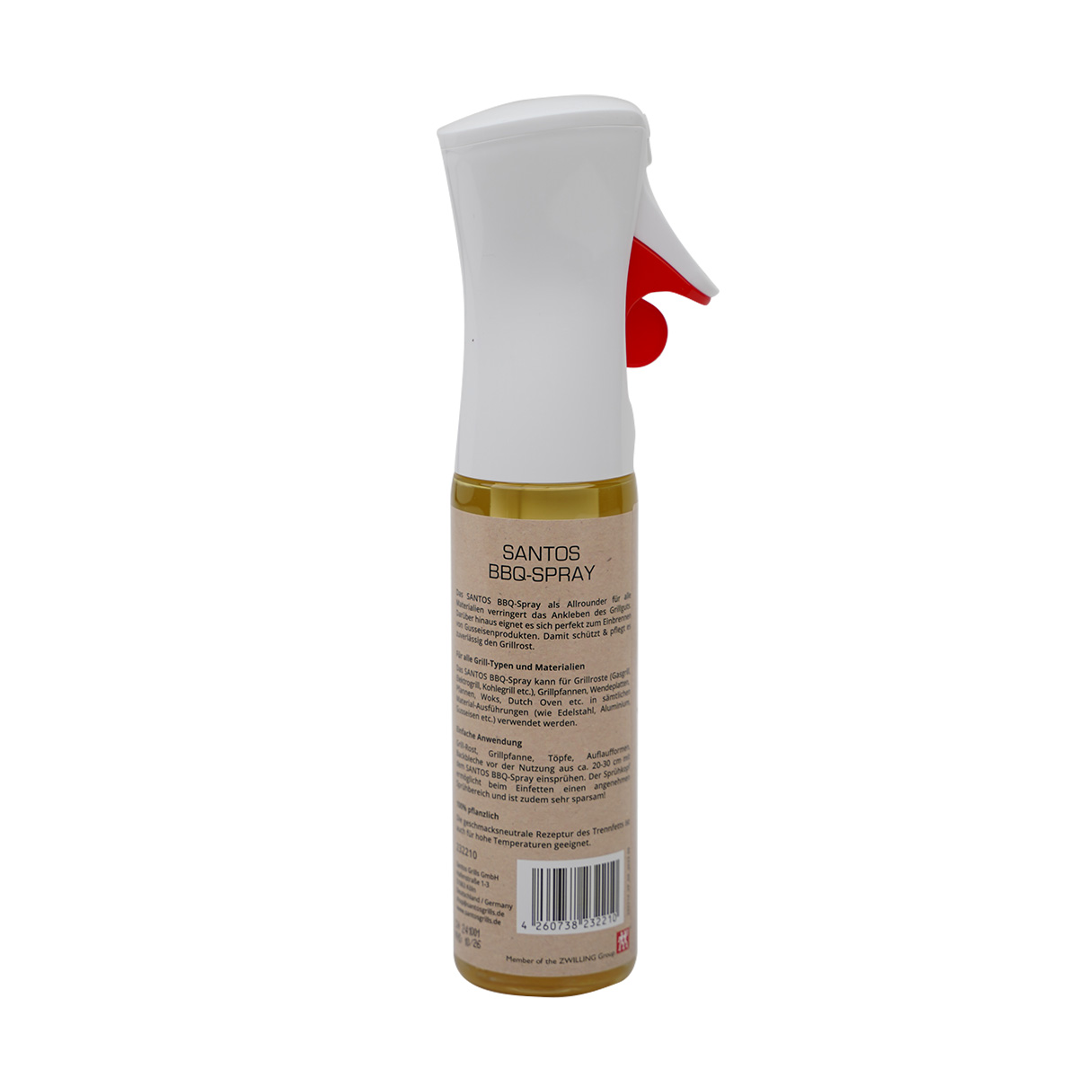 SANTOS Antihaft BBQ Grillspray 280 ml, 3er Set