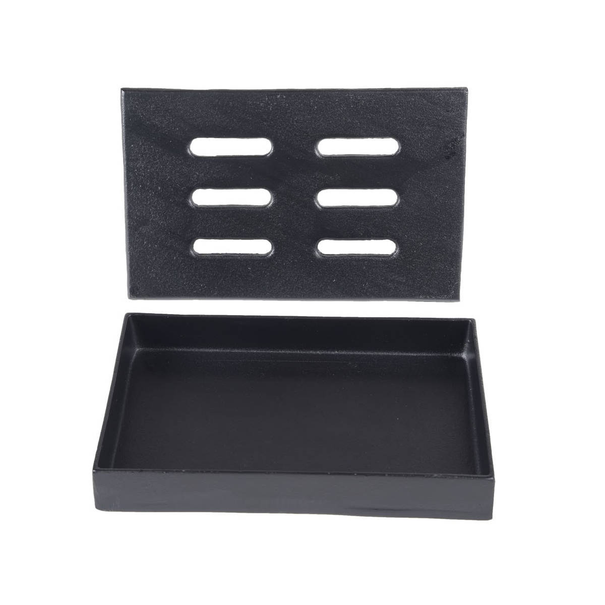 SANTOS Gusseiserne Räucherbox, 20,5 x 13 x 3,5 cm SANTOS Gusseiserne Räucherbox, 20,5 x 13 x 3,5 cm