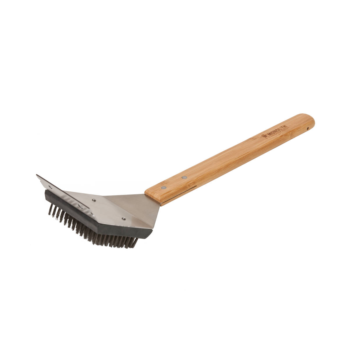 Monolith Grillbürste, Edelstahl Grillbürste von Monolith mit wechselbaren Bürstenköpfen