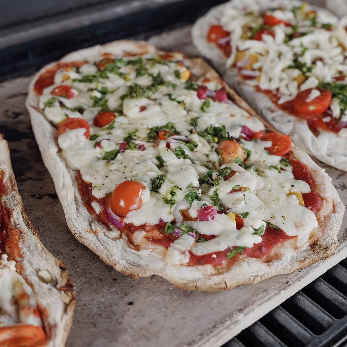 SANTOS eckiger Pizzastein XXL für Gasgrills, Backofen & Holzkohlegrills, Flammkuchen SANTOS eckiger Pizzastein XXL für Gasgrills, Backofen & Holzkohlegrills, Flammkuchen
