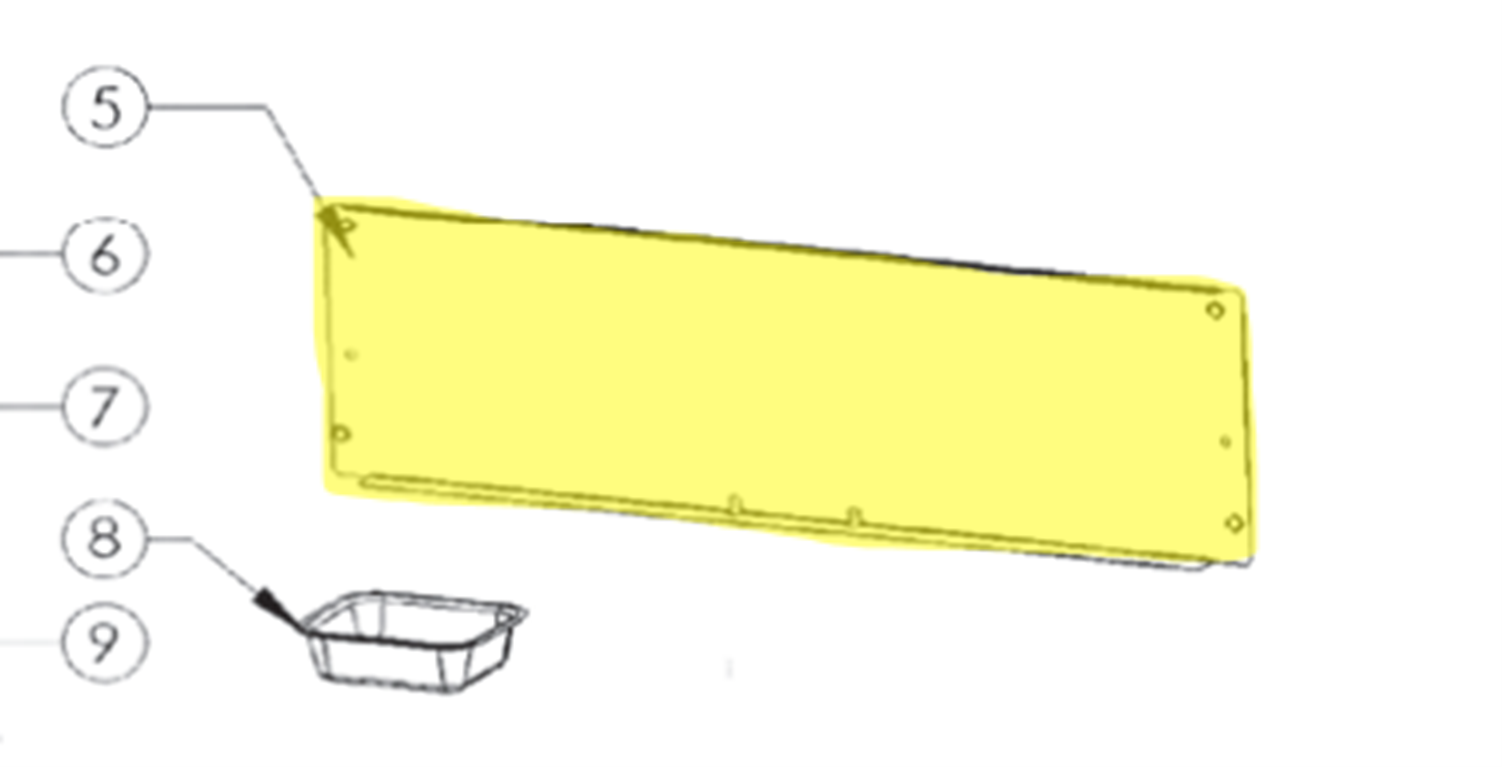 Napoleon Rückwand Grillkammer ROGUE (SE/PRO S) 525