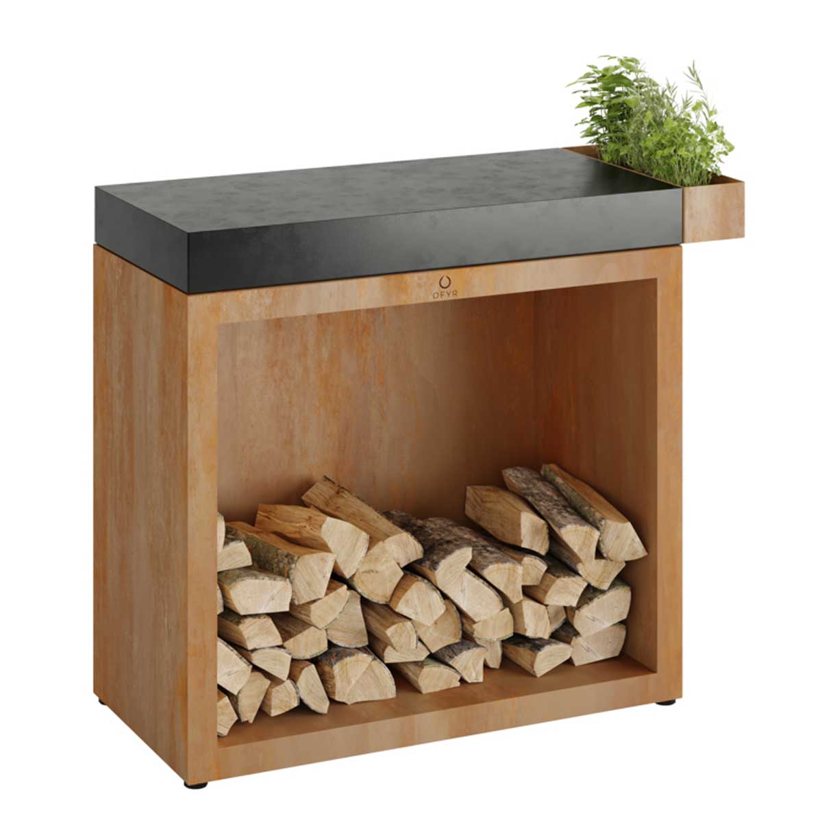 OFYR Butcher Block Storage 90 Corten Keramik Dunkelgrau OFYR Butcher Block Storage 90 Corten Keramik Dunkelgrau