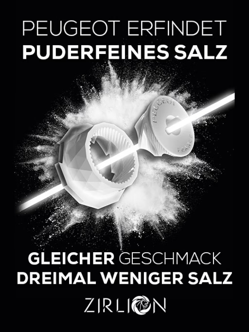 LINE Salzmühle Aluminium/Natur 22 cm