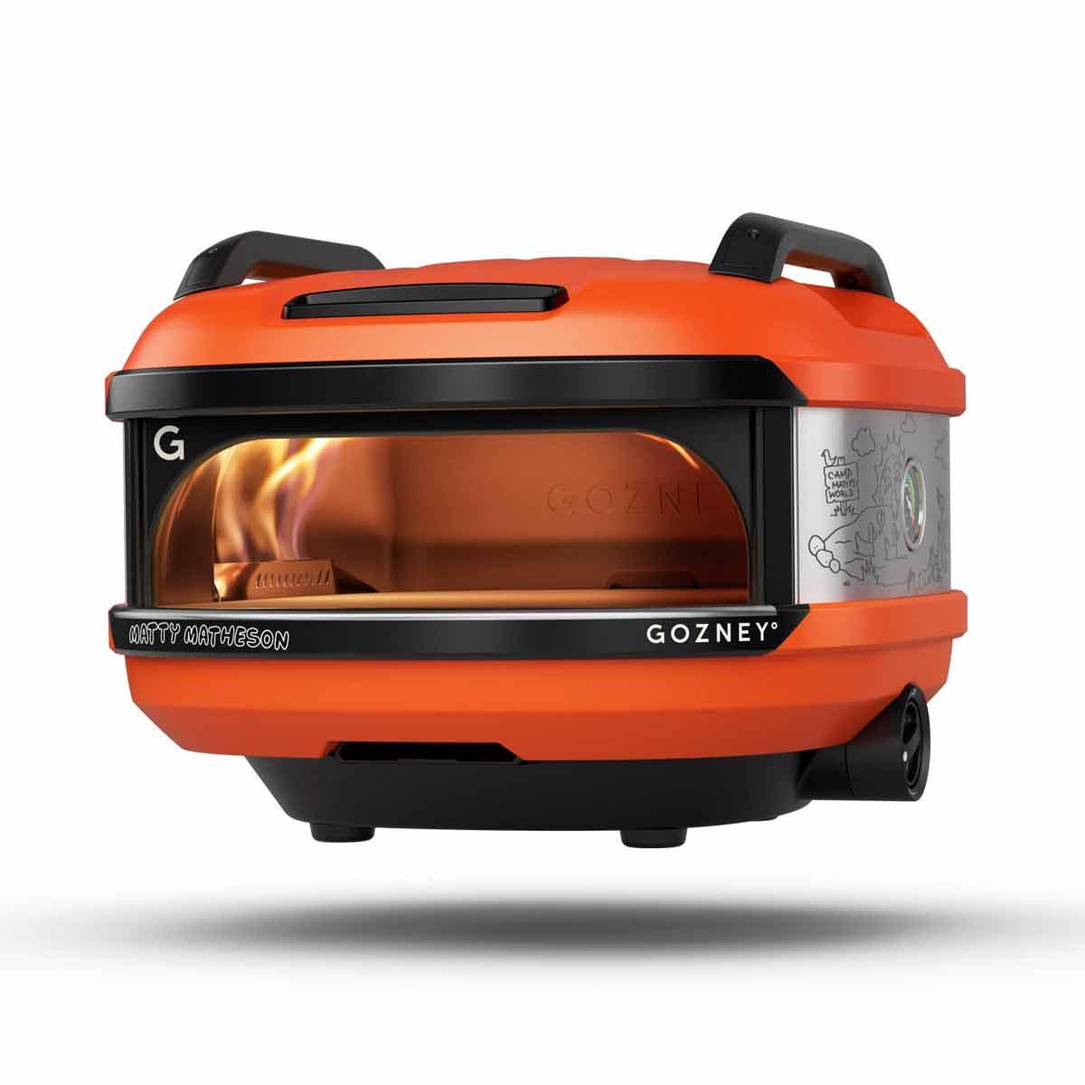Gozney Tread Pizzaofen in der Matty Matheson Edition, mit rollender Flamme