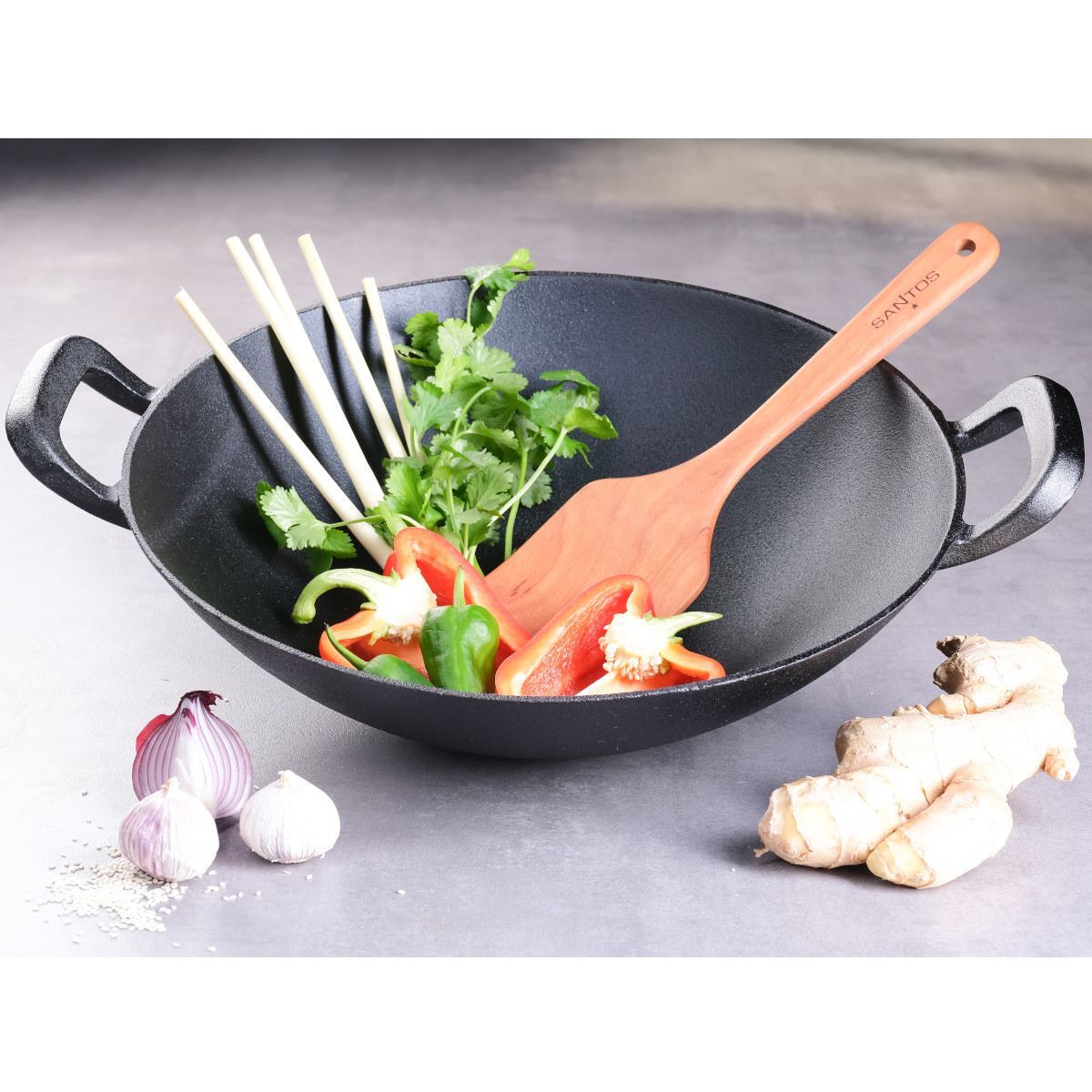 Santos Gusseisen Wok Ø 36 cm Santos Gusseisen Wok Ø 36 cm