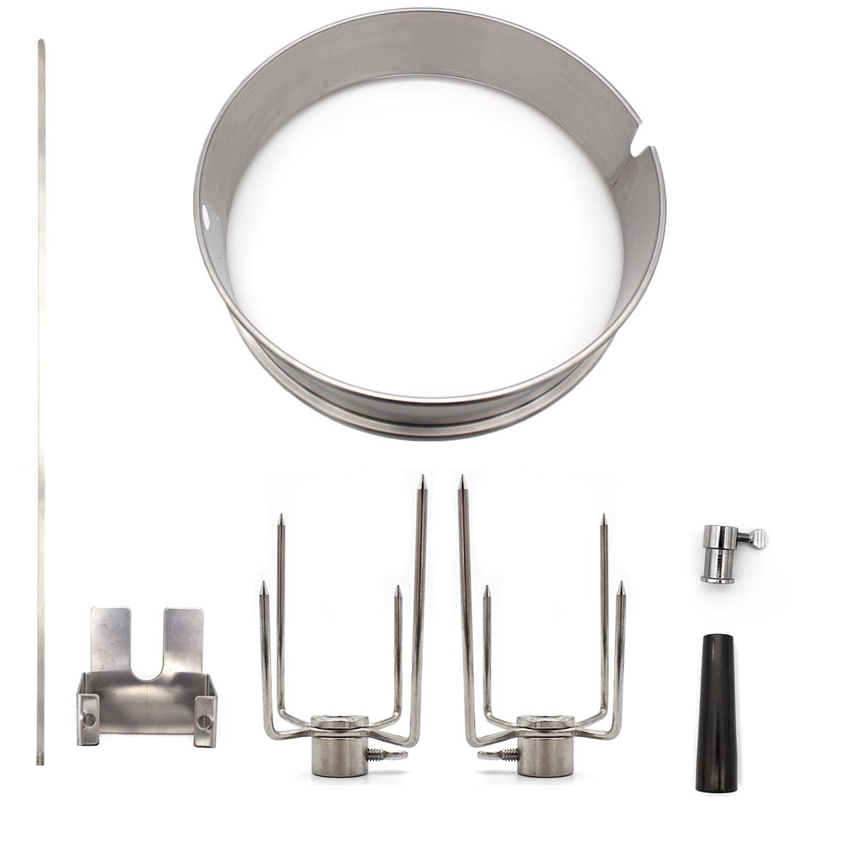 SANTOS Drehspieß Set für Kugelgrill (Ø 57 cm) Edelstahl SANTOS Drehspieß Set für Kugelgrill (Ø 57 cm) Edelstahl