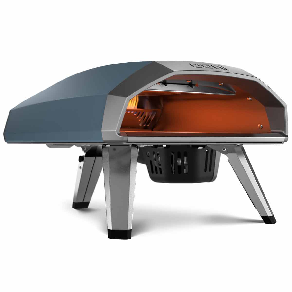 Ooni Koda 2 Gas Pizzaofen 14" Schieferblau, Seitenansicht