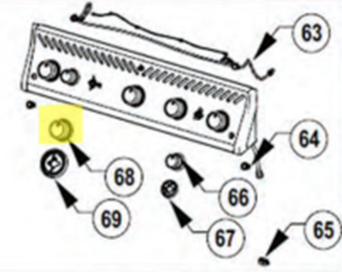 Napoleon Drehknopf Groß PRESTIGE, ROGUE Napoleon Drehknopf Groß PRESTIGE, ROGUE
