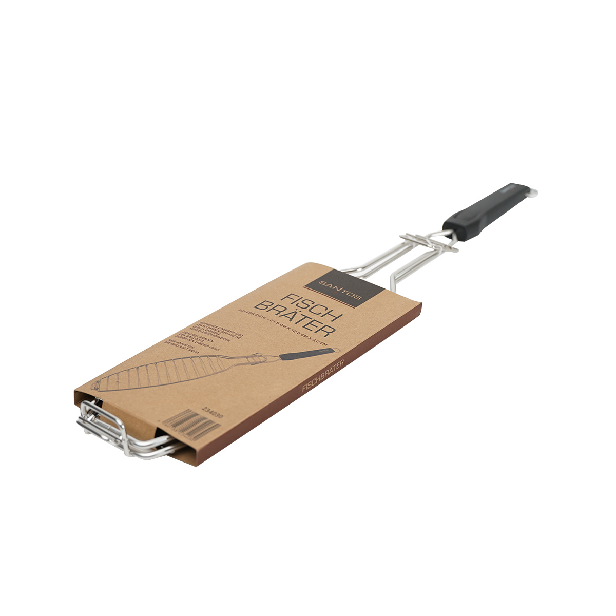 SANTOS Fischbräter Edelstahl 61,5 cm - 2er-Set