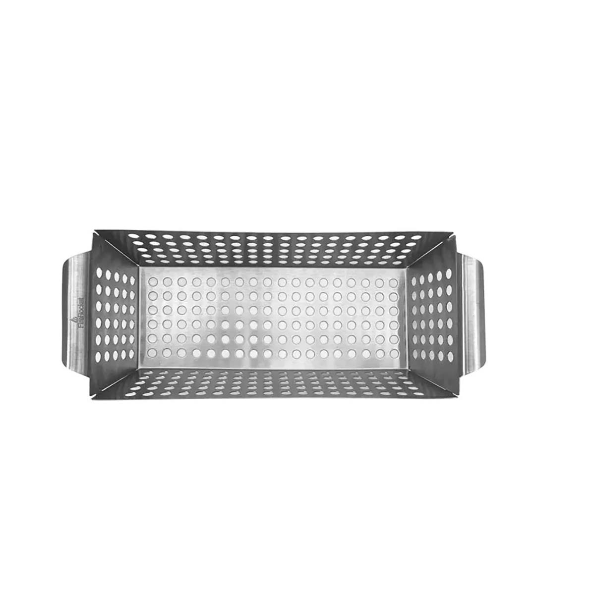 FireRocket Grillkorb aus Edelstahl, 33 x 13,5 x 8,5 cm