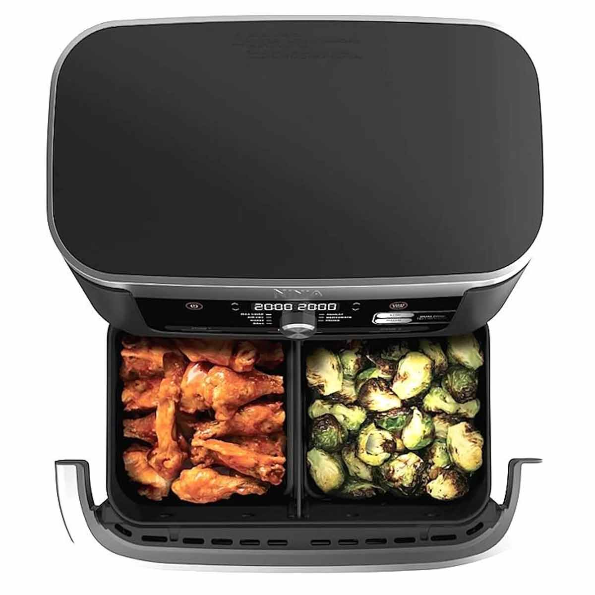 Ninja Foodi FlexDrawer Heißluftfritteuse, 10,4 Liter in Schwarz