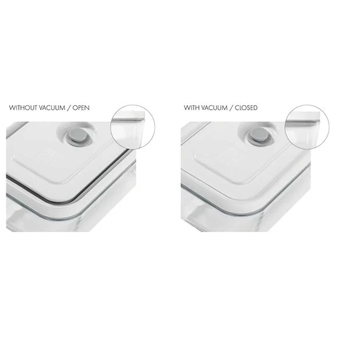 ZWILLING FRESH & SAVE Vakuum Kühlschrankbox | Kunststoff | Semitransparent-Grau