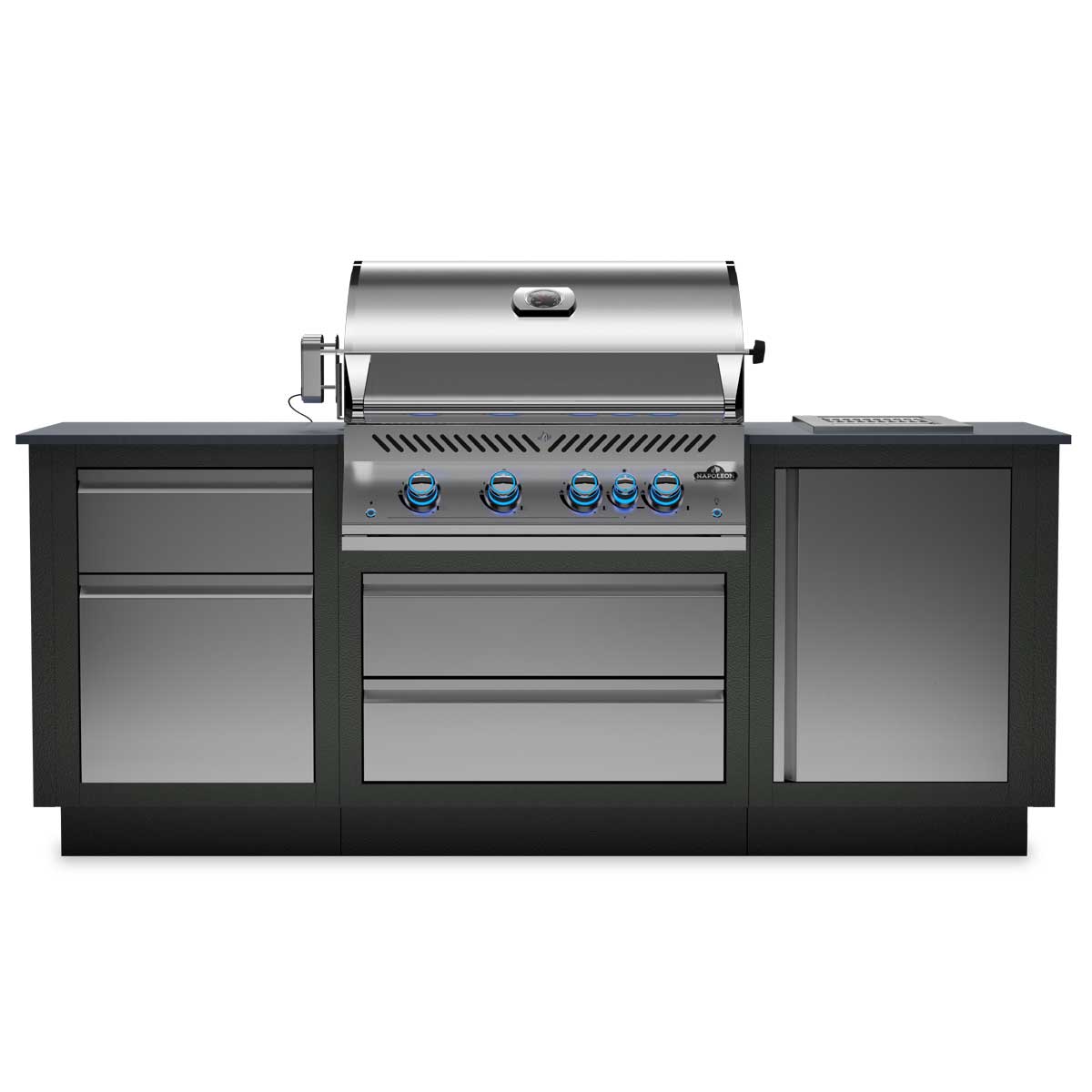 Napoleon Oasis Compact 105 Outdoor Küche mit Einbaugrill BIG32 und Sizzle Zone Napoleon Oasis Compact 105 Outdoor Küche mit Einbaugrill BIG32 und Sizzle Zone