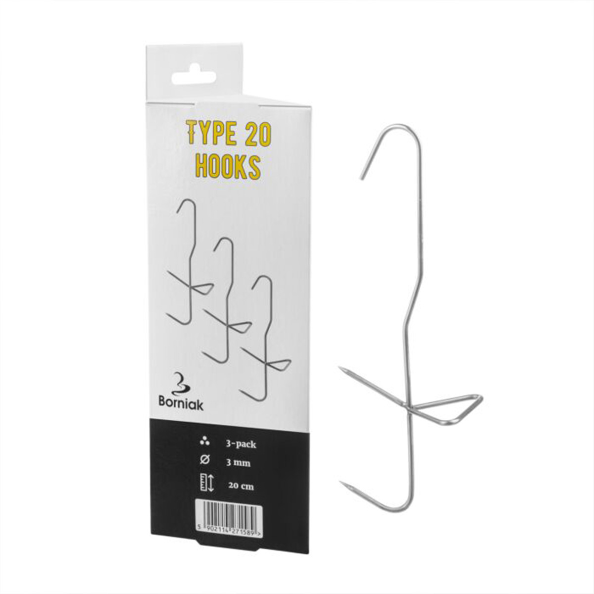 Borniak Haken Typ 20 3er Set Borniak Haken Typ 20 3er Set