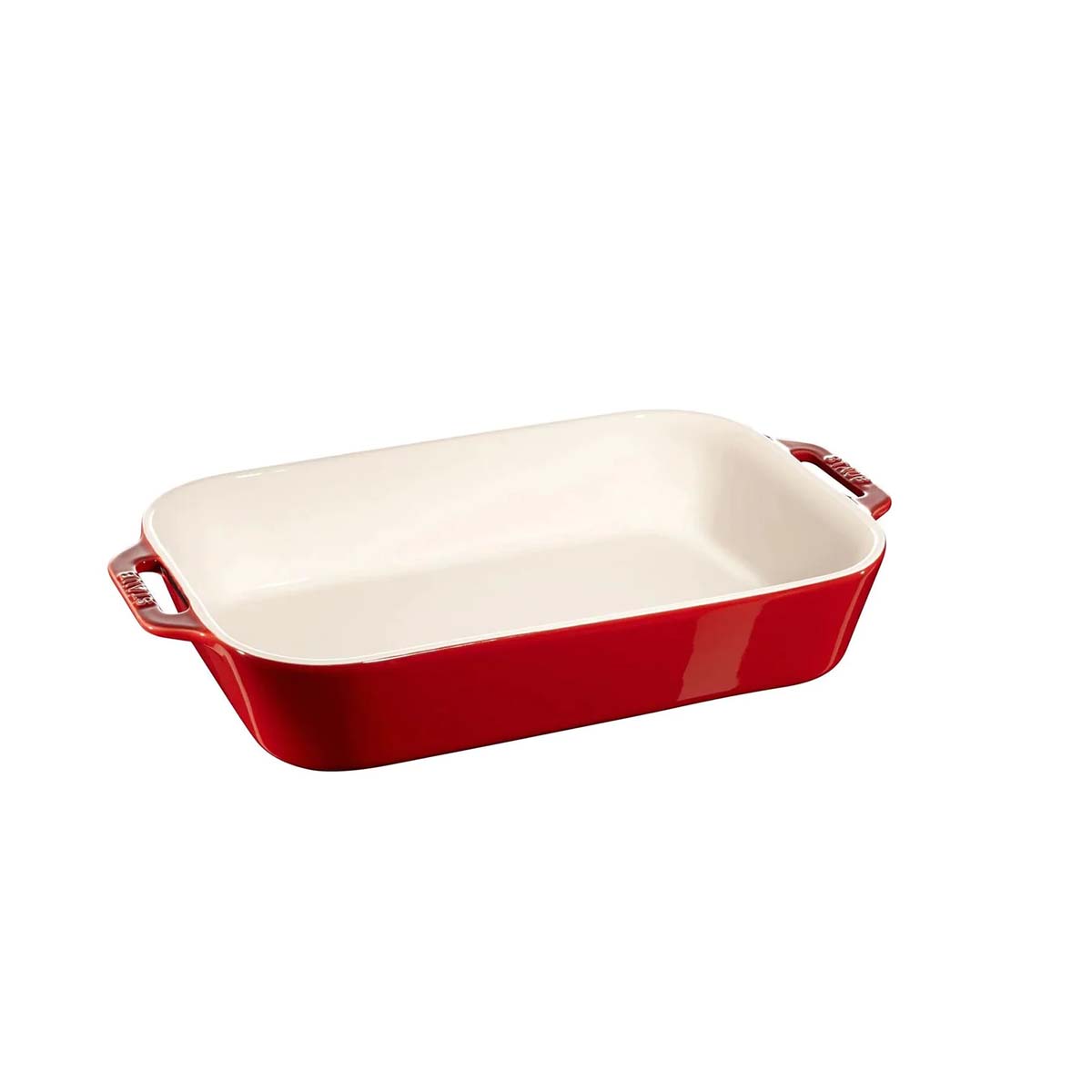 Staub Ofenform 38x26 cm Kirsch-Rot eckig | Keramik Staub Ofenform 38x26 cm Kirsch-Rot eckig | Keramik