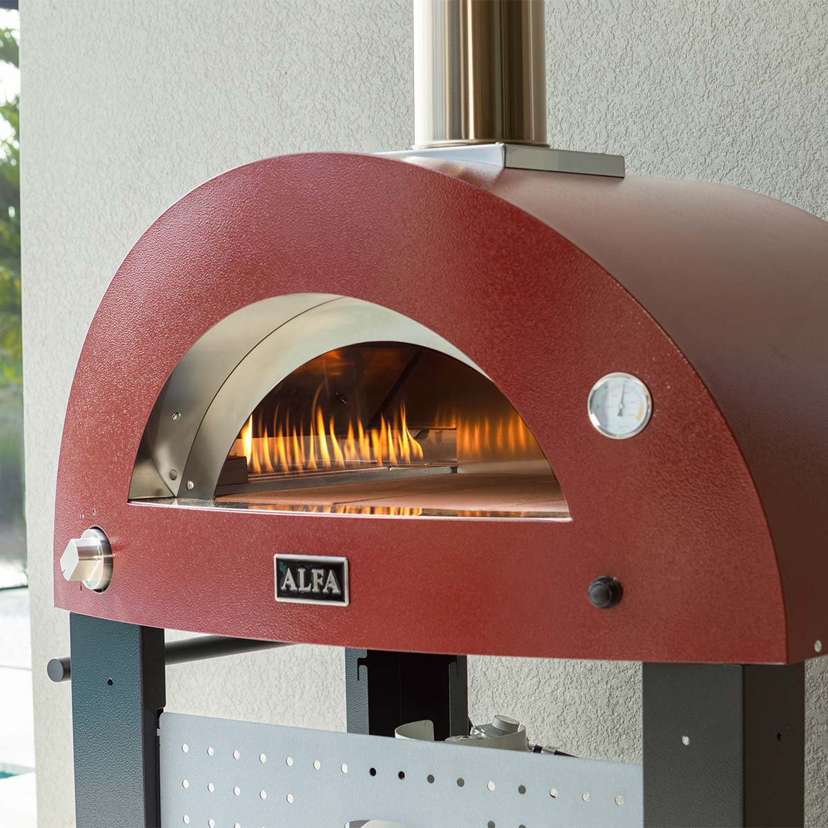 Alfa Forni Gas Pizzaofen Moderno 2 Pizze in Antikrot