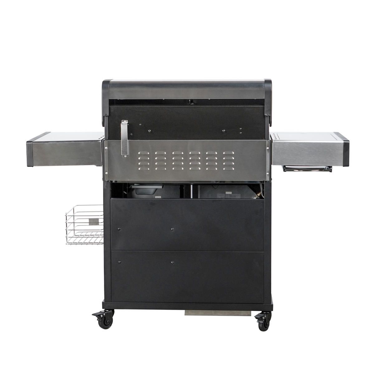 SANTOS S-418 Pro Edelstahl I Seiten- & Heckbrenner | Ready2Grill Bundle
