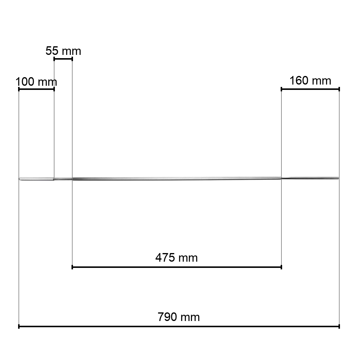 Santos Univ. 790mm + Halterung BK  N Santos Univ. 790mm + Halterung BK  N