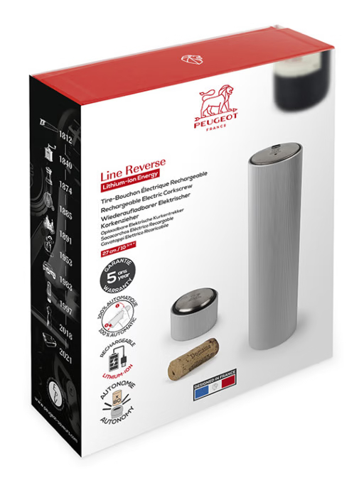 LINE REVERSE Korkenzieher elektrisch Aluminium 21 cm