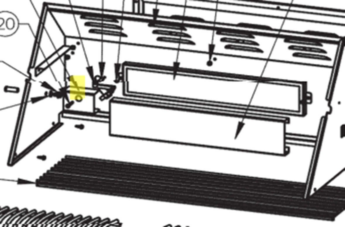 Napoleon Abdeckung Heckbrennerelectrode LEX Napoleon Abdeckung Heckbrennerelectrode LEX