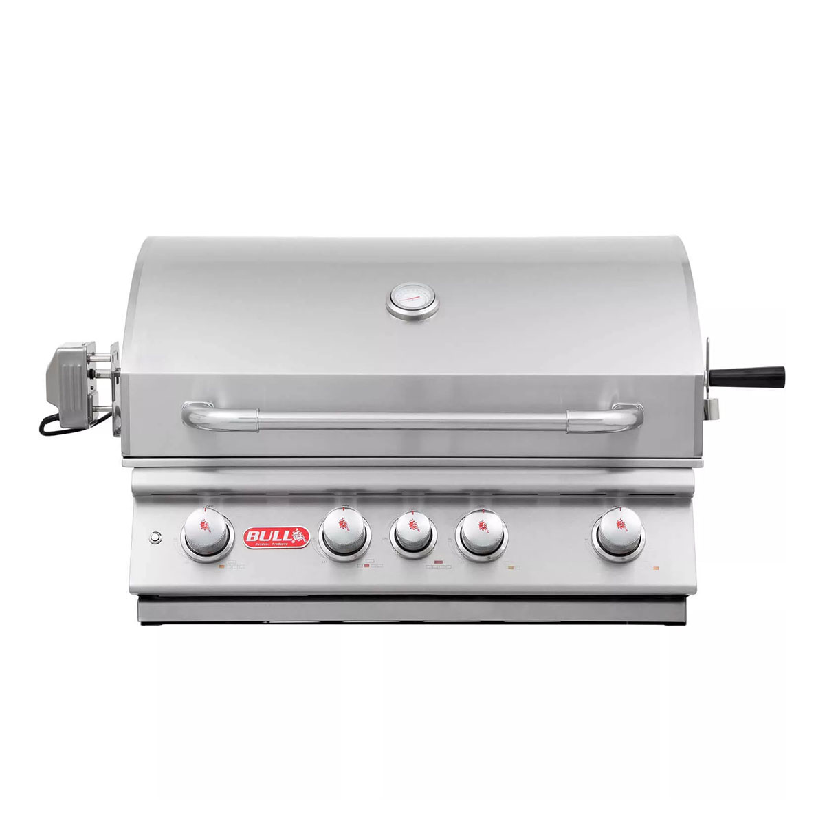 Bull Angus Einbau Gasgrill | 4 Brenner | Edelstahl | Infrarot Heckbrenner & Rotisserie