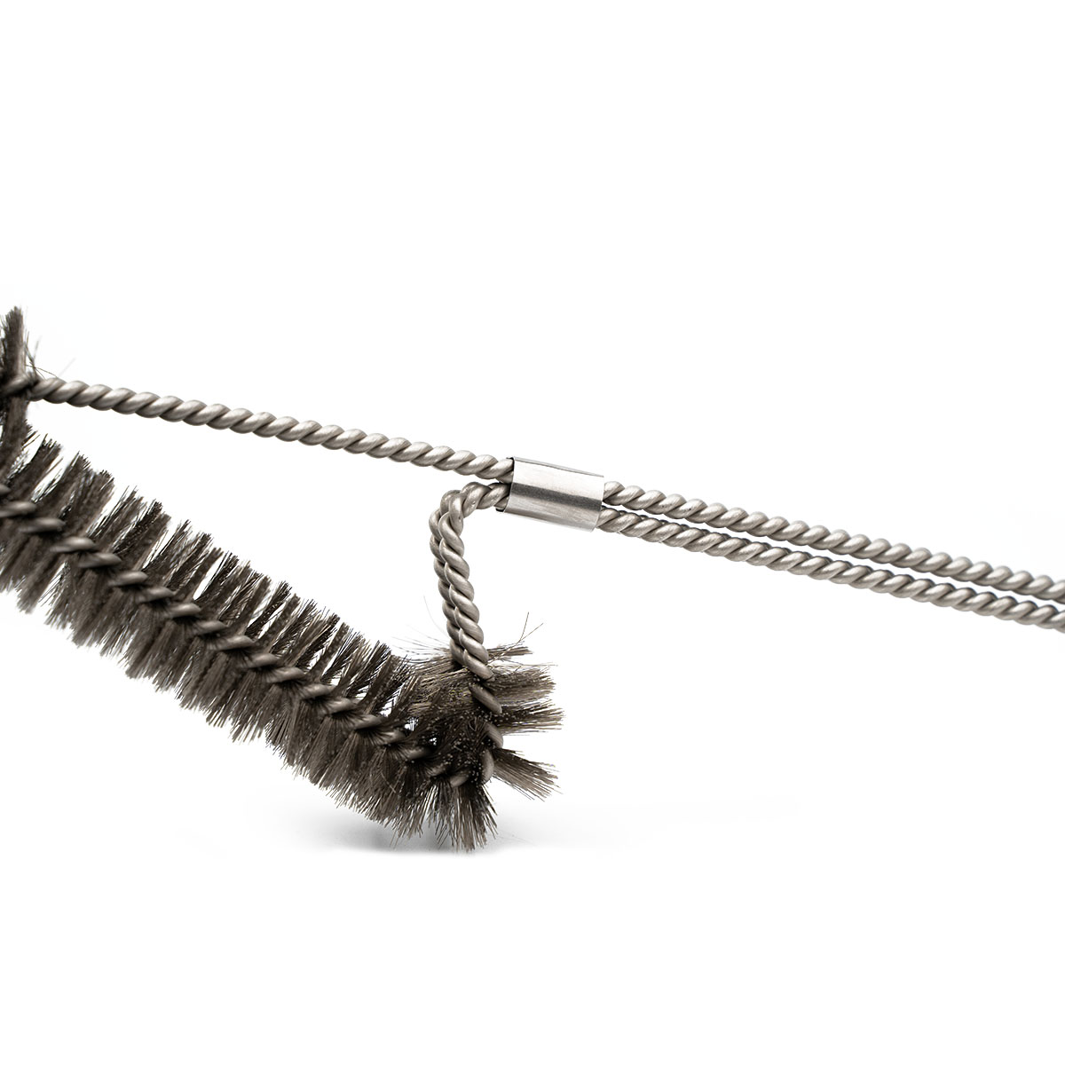 SANTOS 2-Kopf Grillbürste Edelstahl 45 cm