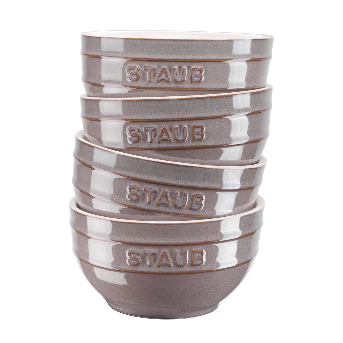 STAUB Schüsselset, 4-tlg, Antik-Grau, 700ml