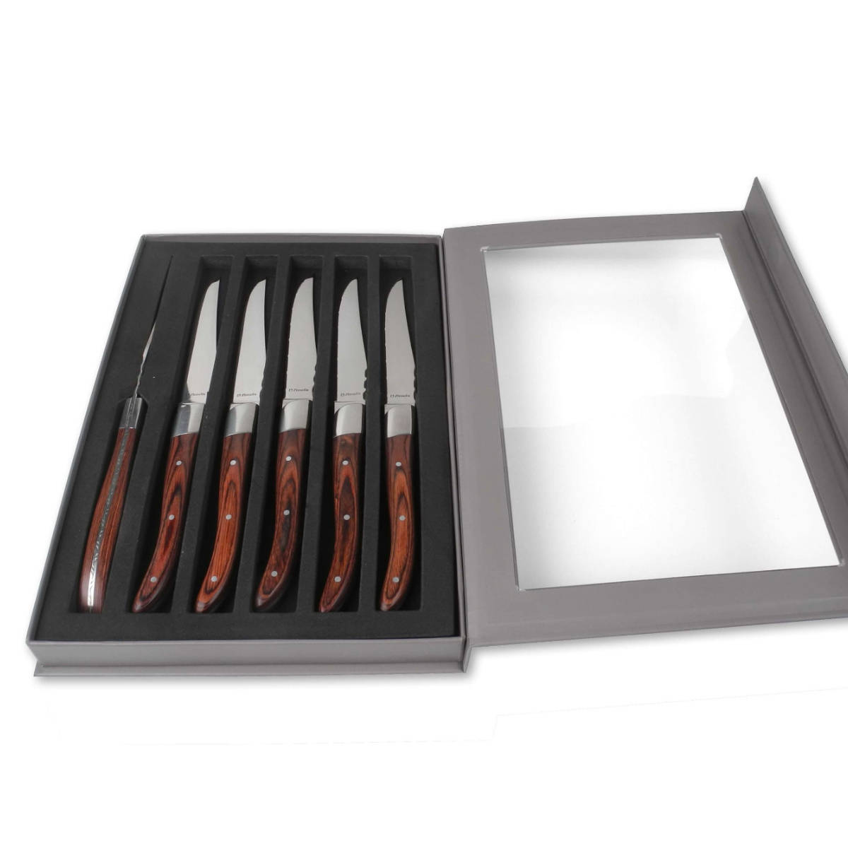 Lou Laguiole Steakmesser, Amefa "Royal Steak ", 6er Set in Magnetbox Lou Laguiole Steakmesser, Amefa "Royal Steak ", 6er Set in Magnetbox