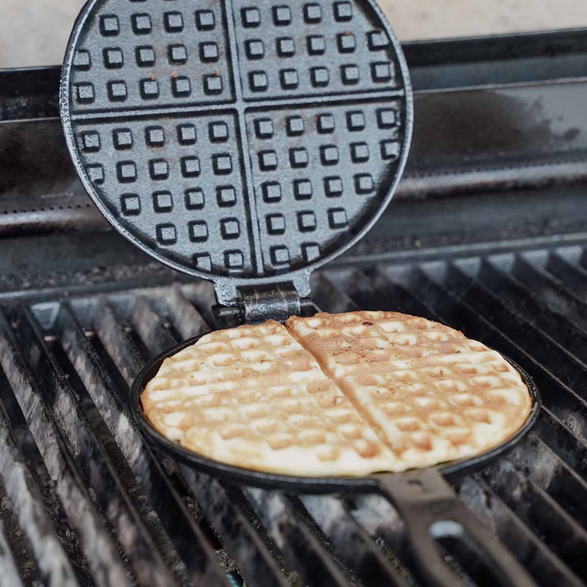 SANTOS XL Gusseisen Waffeleisen, Rund, Gusseisen, Ø 16,5 cm